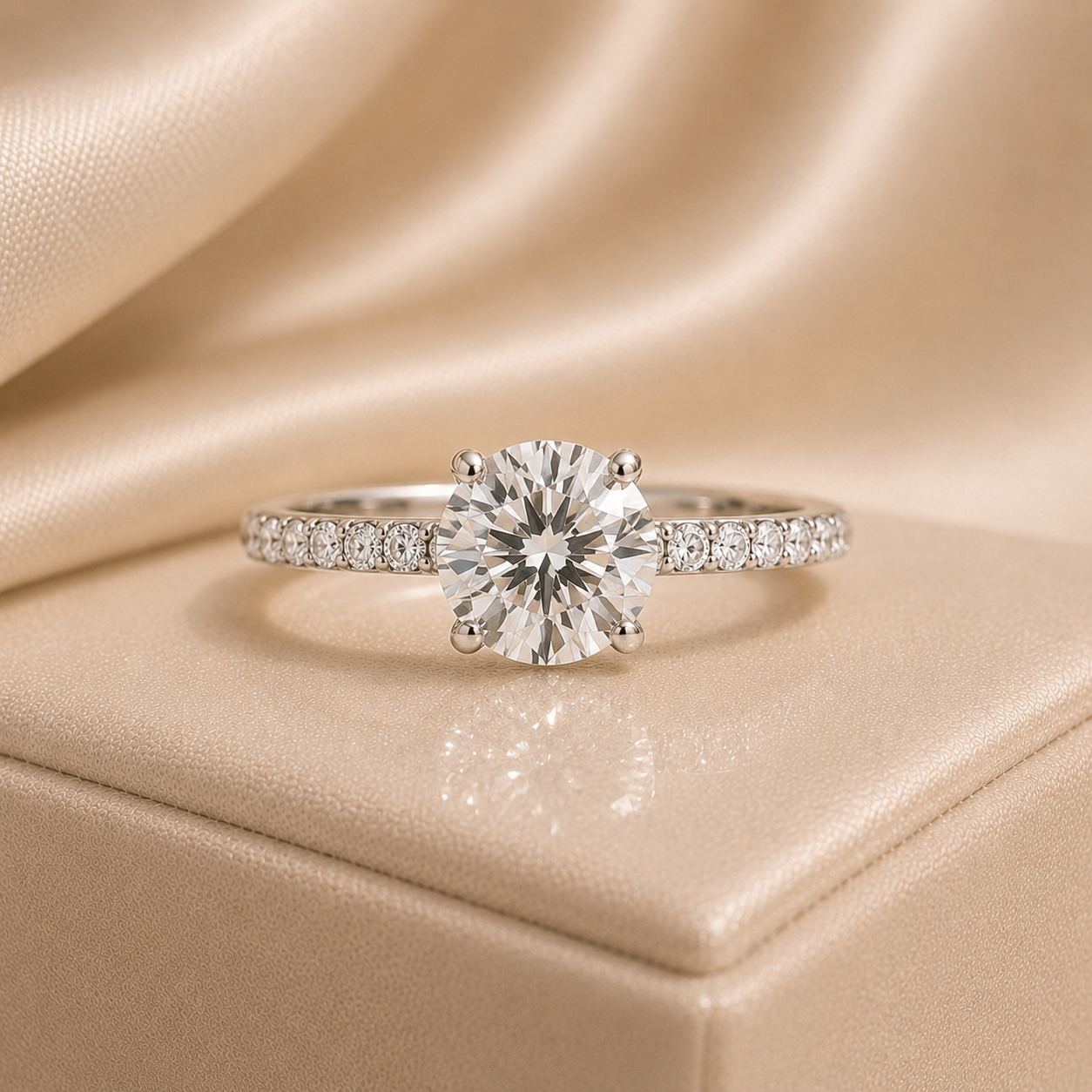Constellation — bague de fiançailles diamant de laboratoire, taille rond
